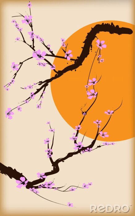 Tableau  Fleur de cerisier au Japon
