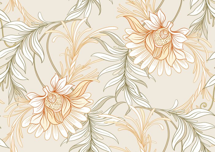 Tableau  Fleurs disposées en ornement