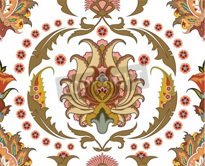 Tableau  Fleurs ornementales baroques