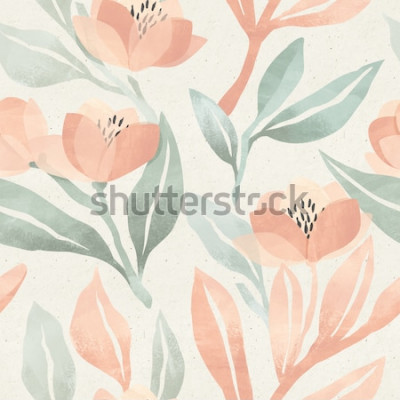 Tableau  Fleurs sauvages pastel