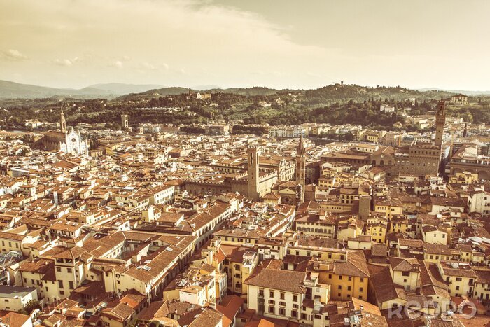 Tableau  Florence vue aérienne