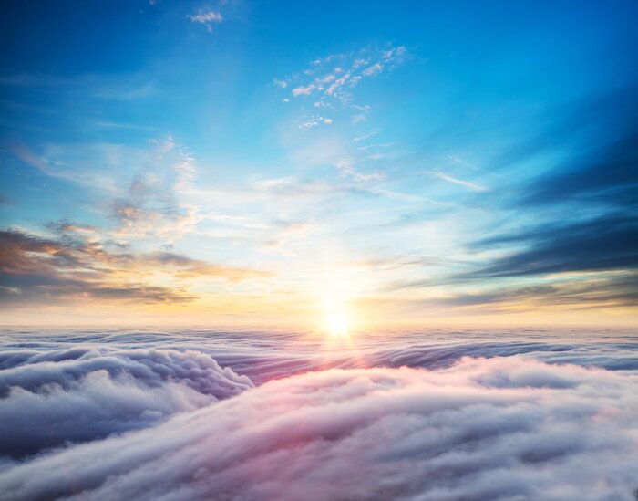 Tableau  Flot de nuages dans le ciel