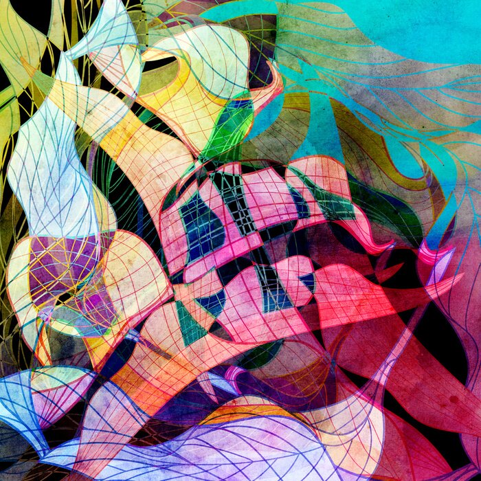 Tableau  fond abstrait