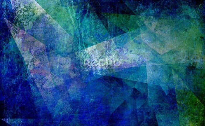 Tableau  Fond abstrait bleu-vert