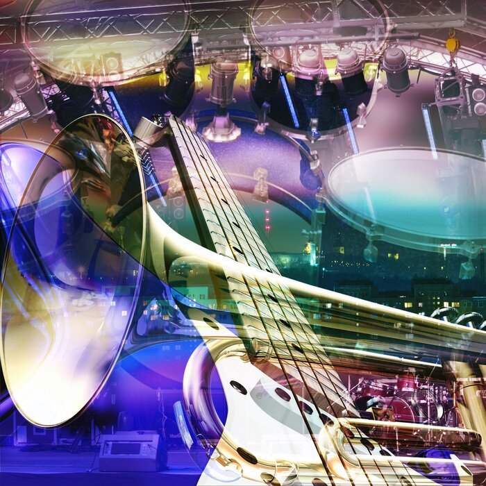 Tableau  Fond abstrait de jazz