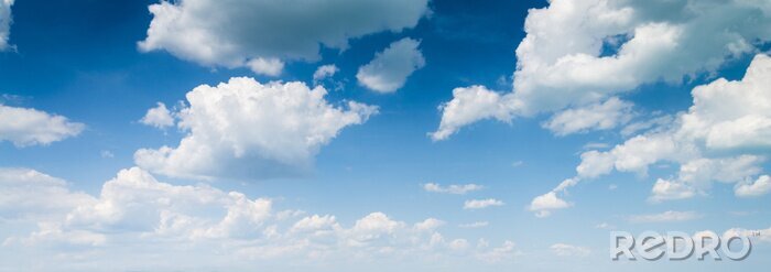 Tableau  fond de ciel bleu avec des nuages