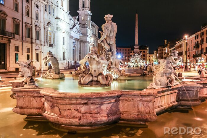 Tableau  Fontaines à Rome