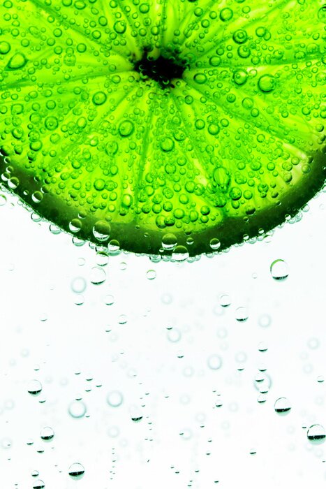 Tableau  Fragment de fruit de citron vert