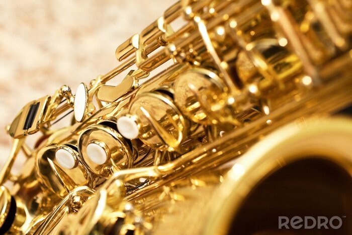 Tableau  Fragment saxophone gros plan
