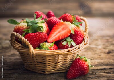 Fraises, panier