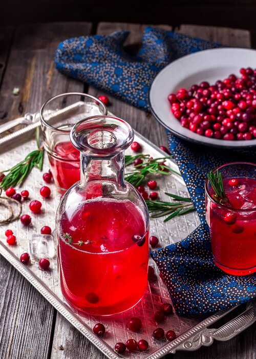 Tableau  Friut, boisson, baies, vendange, métal, plateau