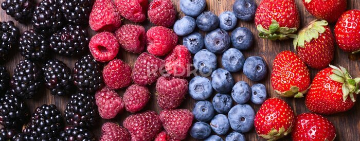 Tableau  Fruits d'été sur bois
