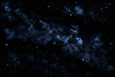 Galaxie dans l'espace sombre