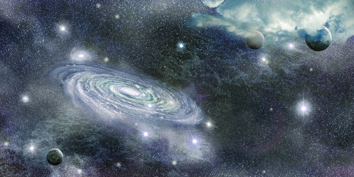 Tableau  Galaxie dans l'univers