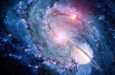 Galaxie dans un big bang