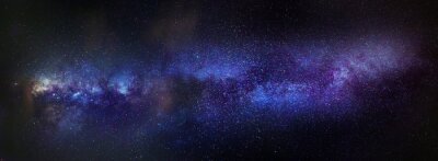 Galaxie de la Voie lactée dans les tons de violet