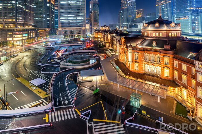 Tableau  Gare de Tokyo