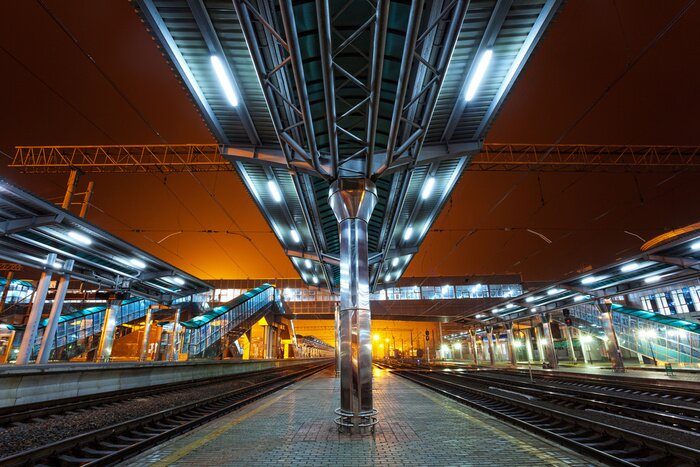 Tableau  Gare la nuit