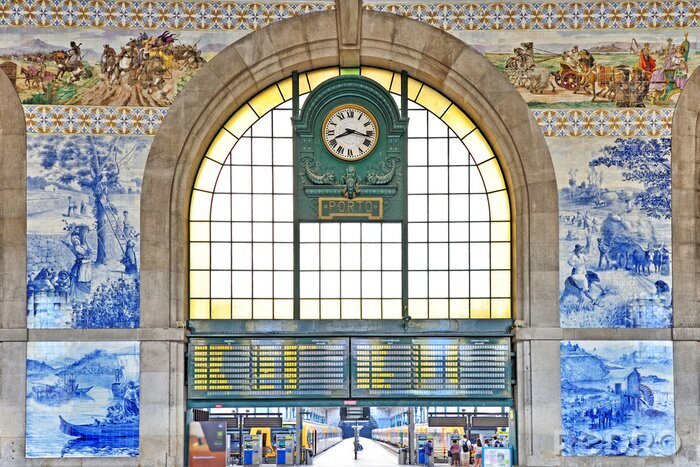 Tableau  Gare Sao Bento à Porto, Portugal