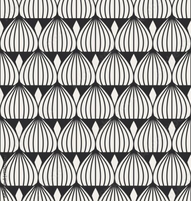 Géométrie rétro en version monochrome