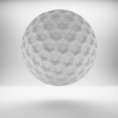 Tableau  Globe 3D avec des nids d'abeilles