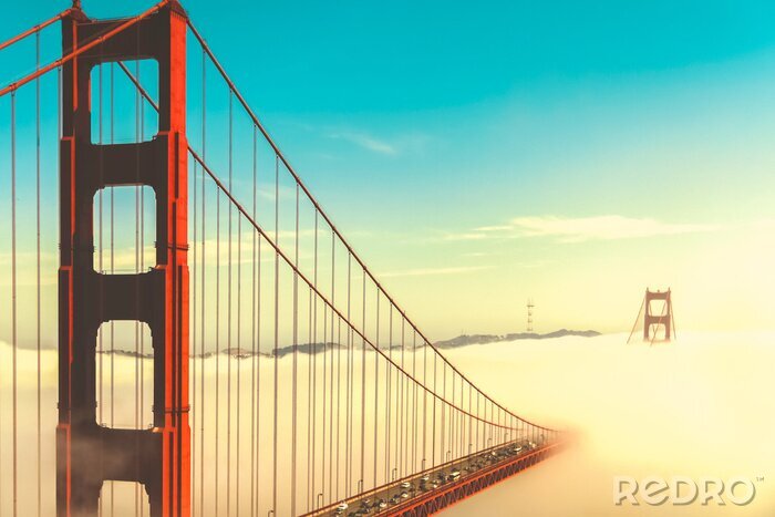 Tableau  Golden Gate de San Francisco dans le brouillard