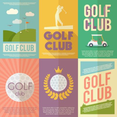 Tableau  Golf Poster Set