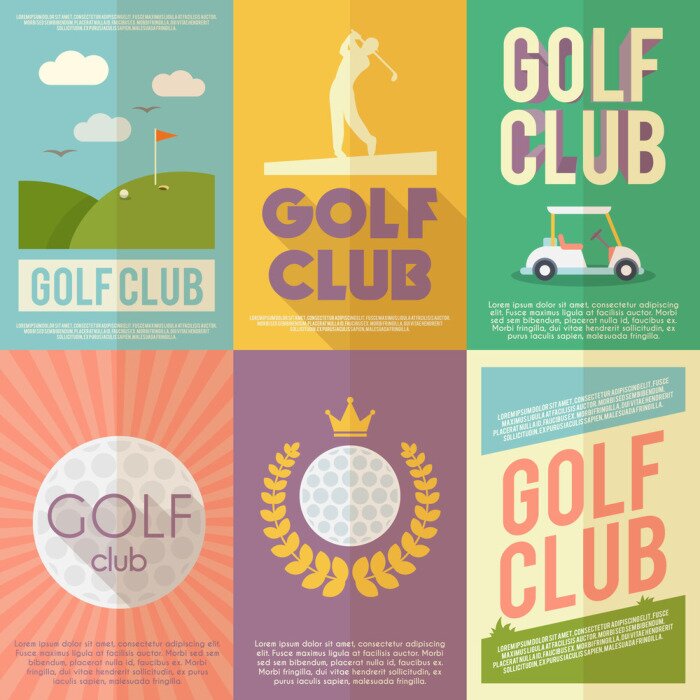 Tableau  Golf Poster Set
