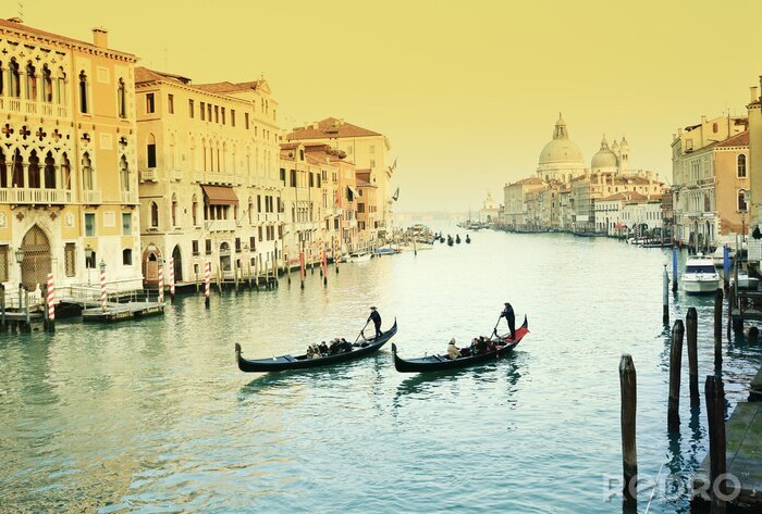 Tableau  Gondoles sur le canal de Venise