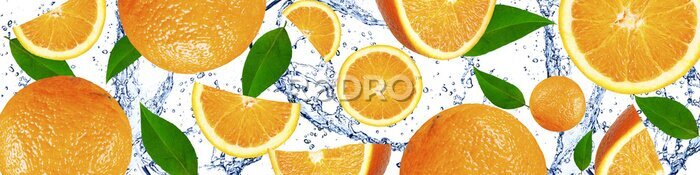 Tableau  Gouttes d'eau et oranges
