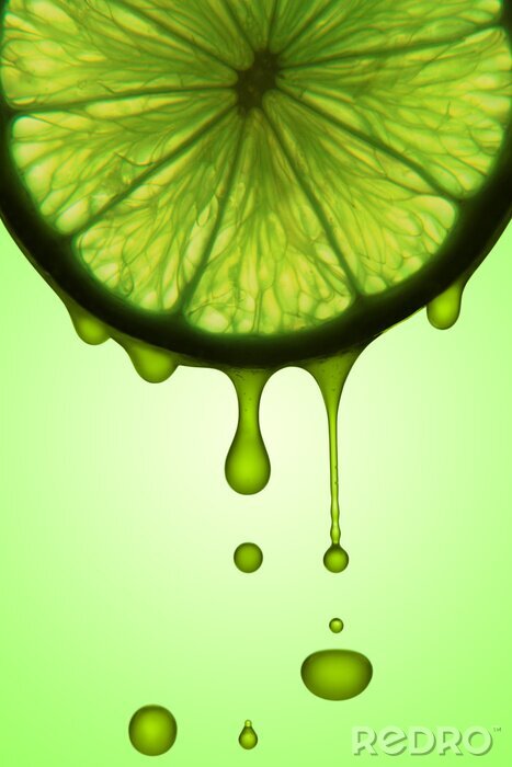 Tableau  Gouttes de jus de citron