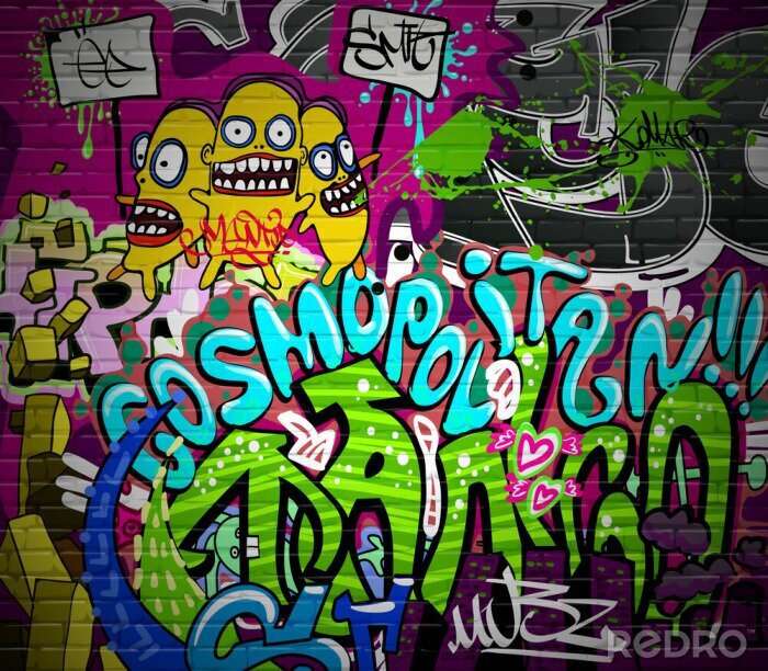 Tableau  Graffiti ado hip-hop