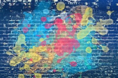 Graffiti hip-hop sur un mur de briques