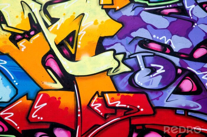 Tableau  Graffiti Vibrant
