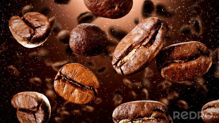 Tableau  Grains de café bruns