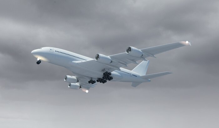 Tableau  Grand avion de passagers