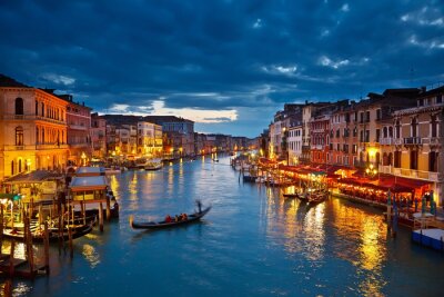 Tableau  Grand Canal pendant la nuit, Venise