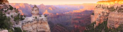 Tableau  Grand Canyon Coucher de soleil Panorama