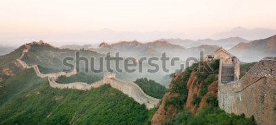 Tableau  Grande muraille de Chine dans la brume