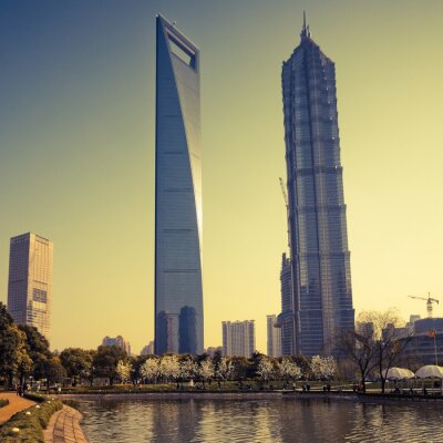 Tableau  Gratte-ciel à Shanghai, en Chine