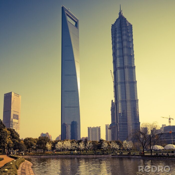 Tableau  Gratte-ciel à Shanghai, en Chine