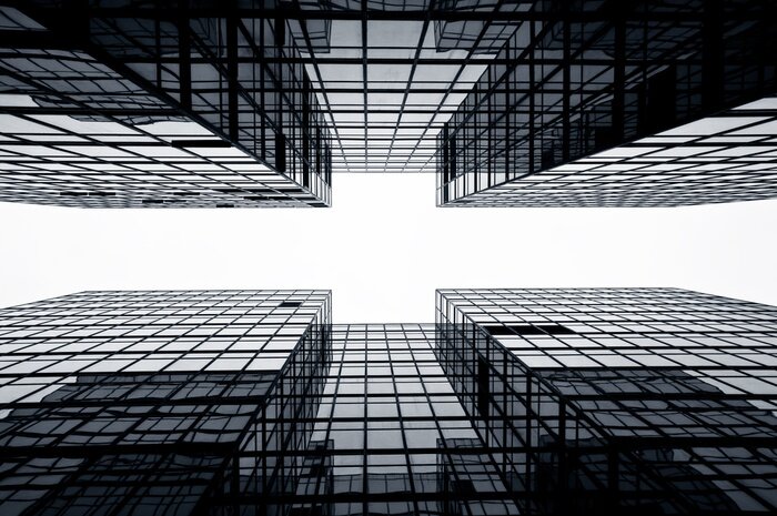 Tableau  gratte-ciel modernes à Hong Kong