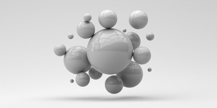 Tableau  Gray sphères dans l'air