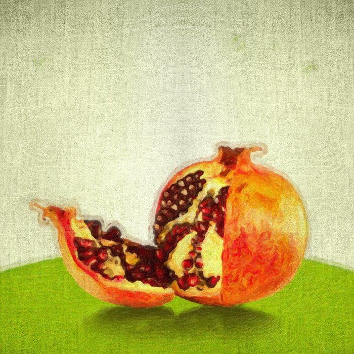 Tableau  Grenade peinte sur toile