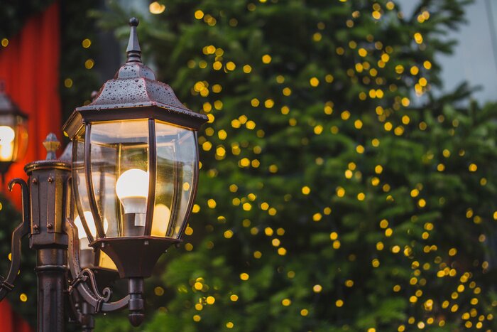 Tableau  Gros plan d'un lampadaire vintage