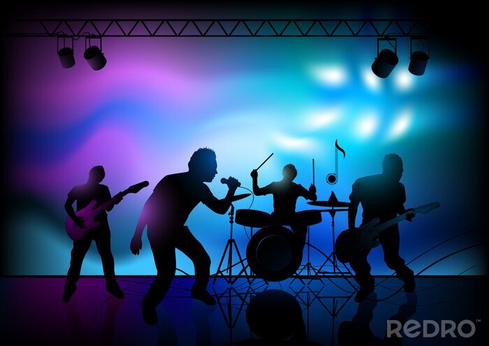 Tableau  Groupe de rock and roll