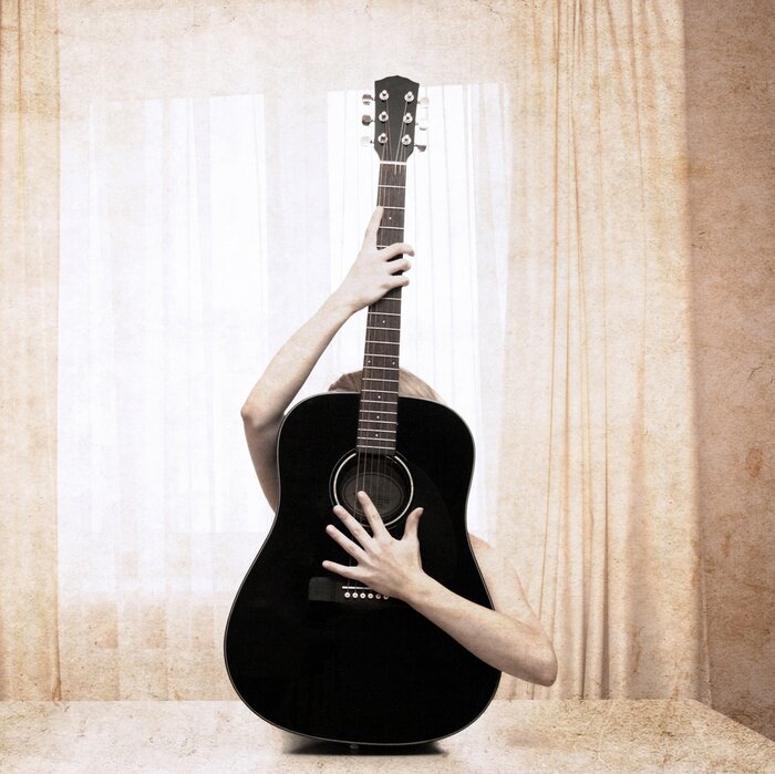 Tableau  Guitare dans les mains