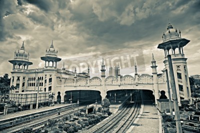 Tableau  Haut-lieu touristique des bâtiments de la station à Kuala Lumpur, en Malaisie, en Asie.