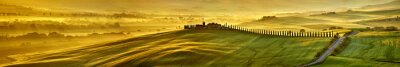 Tableau  Haute résolution méga pixel Toscane collines panorama