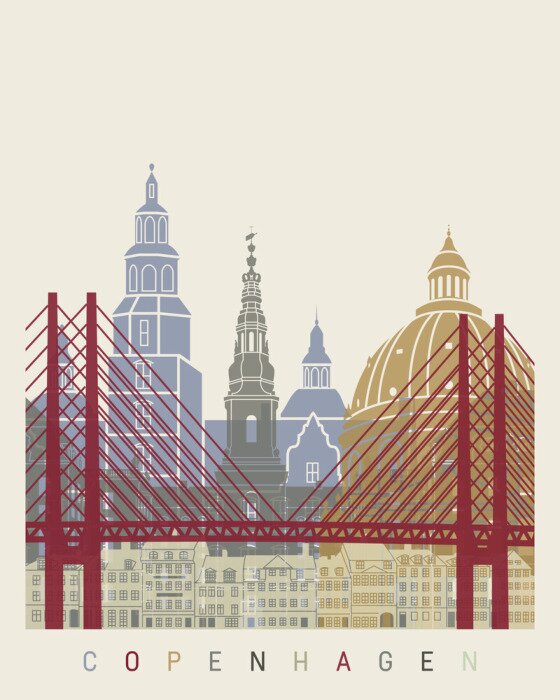 Tableau  Horizon de Copenhague affiche